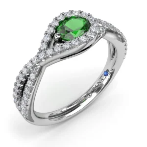 Discount Fana East-to-West Oval Emerald Ring
