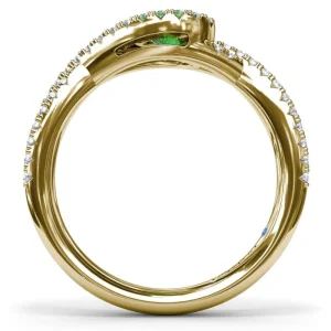Discount Fana East-to-West Oval Emerald Ring