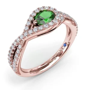 Discount Fana East-to-West Oval Emerald Ring