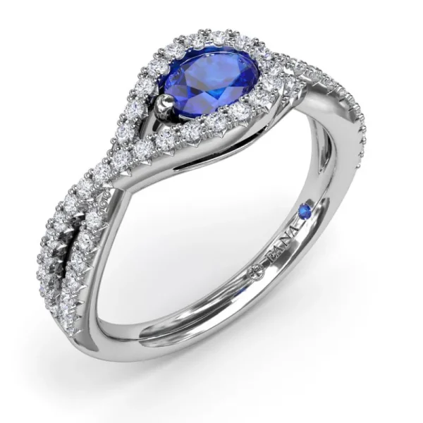 Discount Fana East-to-West Oval Sapphire Ring