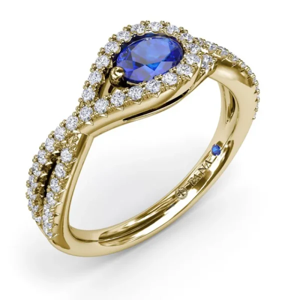 Discount Fana East-to-West Oval Sapphire Ring