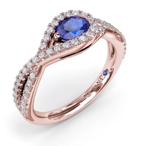 Discount Fana East-to-West Oval Sapphire Ring