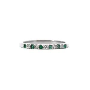 Online Kelley Collection Emerald & Diamond Band