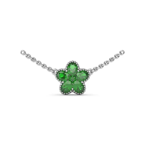 Hot Fana Emerald Magnolia Necklace