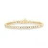 Sale Kelley Collection Emerald North-South Bezel Diamond Tennis Bracelet