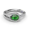 Best Fana Emerand and Diamond Wrap Ring