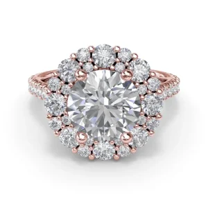 Outlet Fana Floral Cluster Diamond Engagement Ring