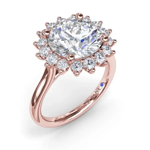 Sale Fana Floral Diamond Engagement Ring