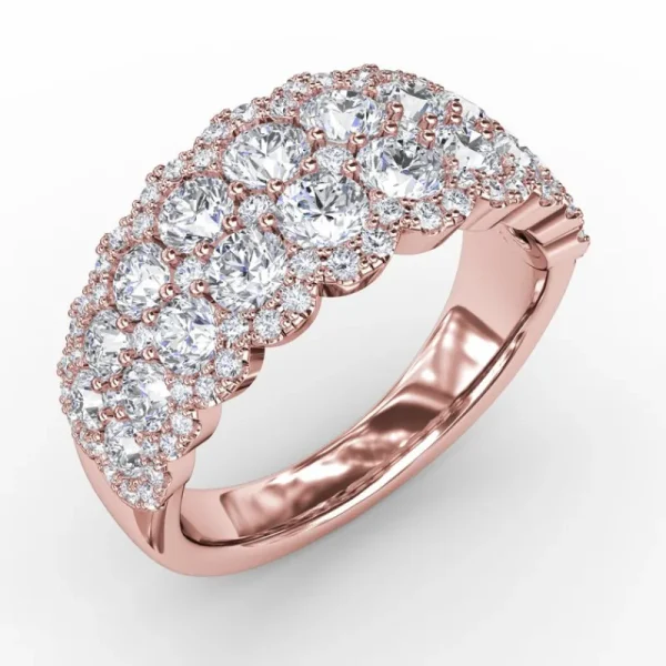 Discount Fana Get Sentimental Diamond Double Row Ring