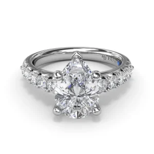 Sale Fana Handset Pear Diamond Engagement Ring