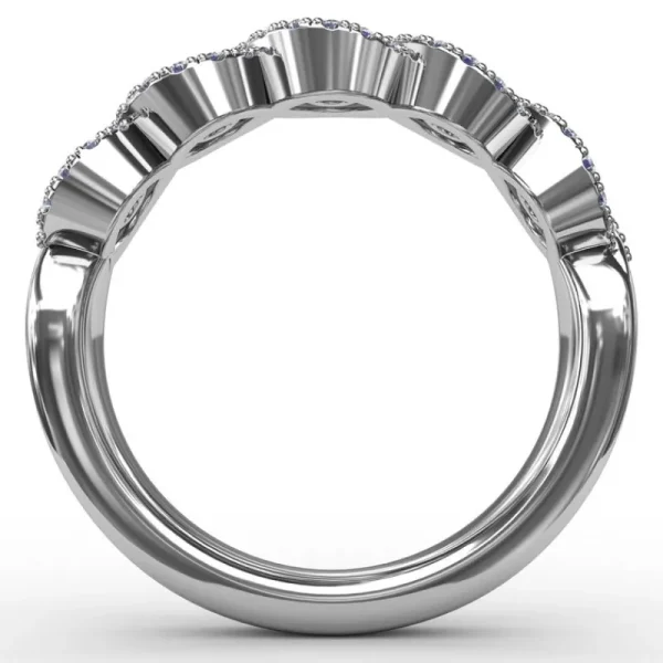 New Fana Hold Me Close Sapphire and Diamond Twist Ring