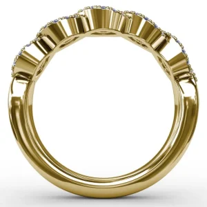 New Fana Hold Me Close Sapphire and Diamond Twist Ring