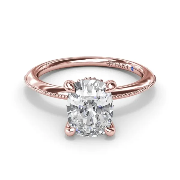 Hot Fana Knife-Edge Diamond Engagement Ring