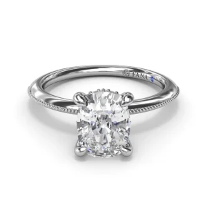 Hot Fana Knife-Edge Diamond Engagement Ring