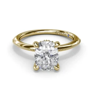 Hot Fana Knife-Edge Diamond Engagement Ring