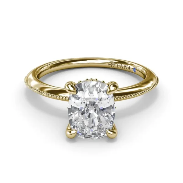 Hot Fana Knife-Edge Diamond Engagement Ring
