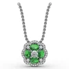 Discount Fana Love in Bloom Emerald and Diamond Pendant