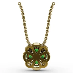 Discount Fana Love in Bloom Emerald and Diamond Pendant