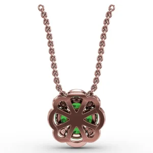 Discount Fana Love in Bloom Emerald and Diamond Pendant