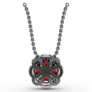 Discount Fana Love in Bloom Ruby and Diamond Pendant