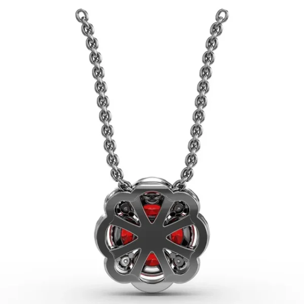 Discount Fana Love in Bloom Ruby and Diamond Pendant