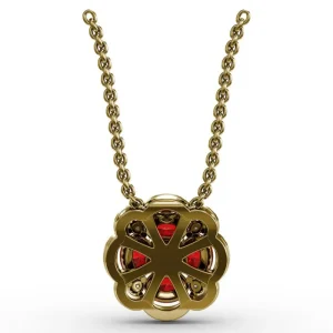 Discount Fana Love in Bloom Ruby and Diamond Pendant