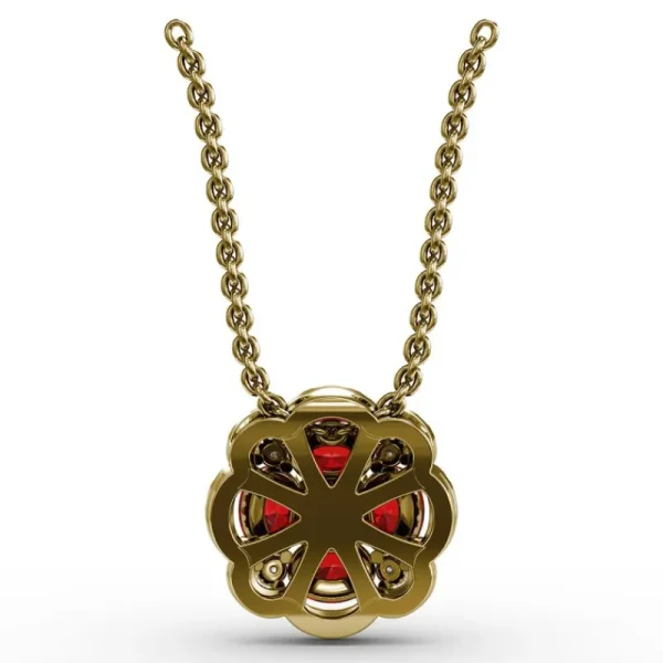 Discount Fana Love in Bloom Ruby and Diamond Pendant
