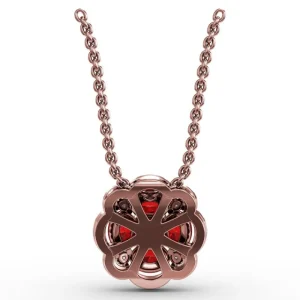 Discount Fana Love in Bloom Ruby and Diamond Pendant