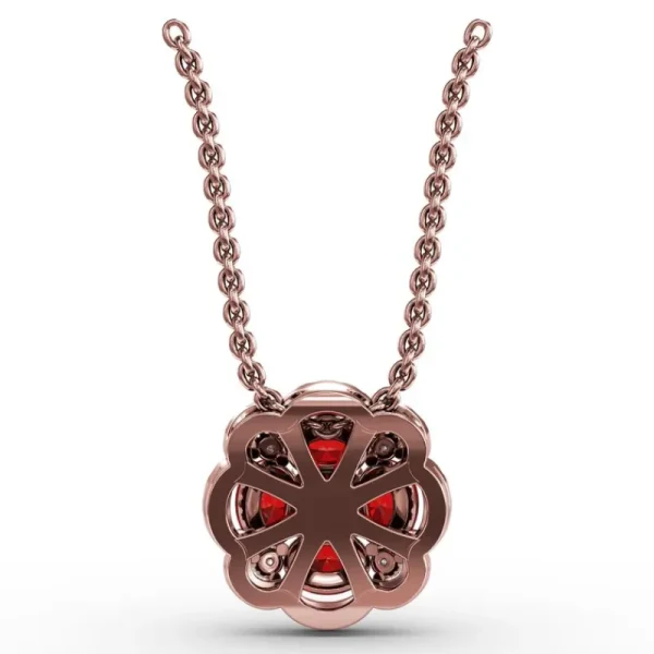 Discount Fana Love in Bloom Ruby and Diamond Pendant