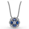Sale Fana Love in Bloom Sapphire and Diamond Pendant