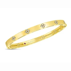 Sale Roberto Coin Love In Verona Narrow Width Diamond Accent Bangle