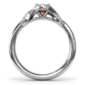 New Fana Love Knot Ruby Ring
