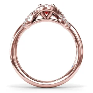 New Fana Love Knot Ruby Ring