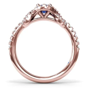 Best Fana Love Knot Sapphire and Diamond Ring