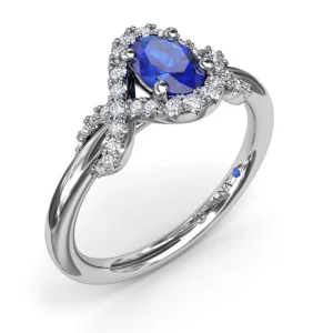 Discount Fana Love Knot Sapphire Ring
