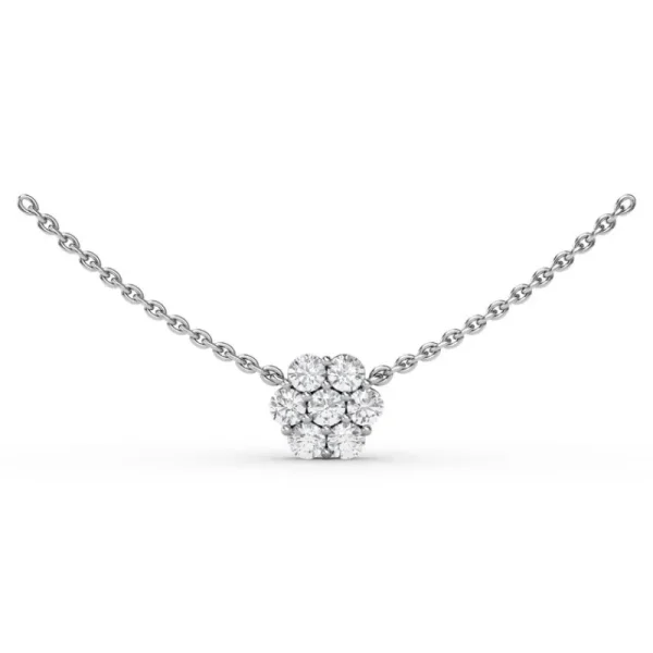 Outlet Fana Magnolia Diamond Necklace