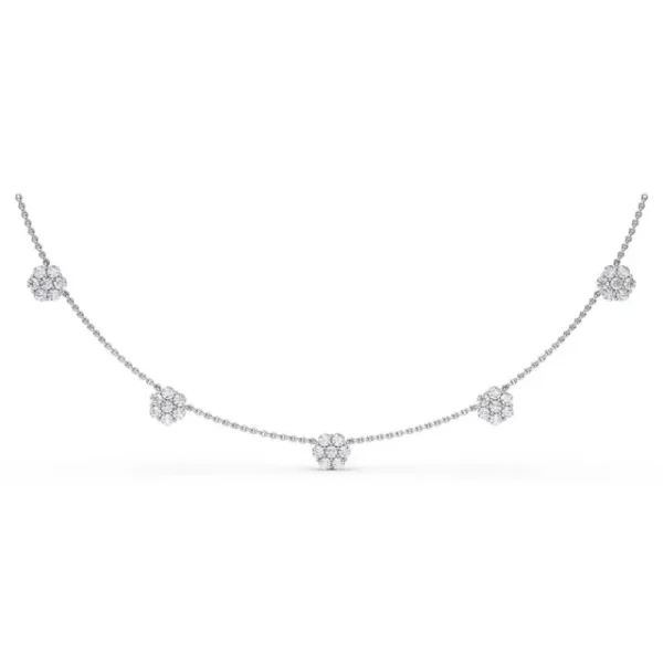 Fashion Fana Magnolia Diamond Necklace