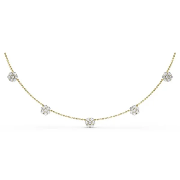 Fashion Fana Magnolia Diamond Necklace