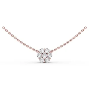 Outlet Fana Magnolia Diamond Necklace