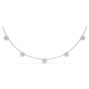 Fashion Fana Magnolia Diamond Necklace