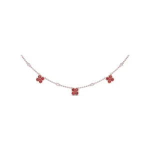 Online Fana Magnolia Milgrain Ruby Necklace
