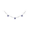 Clearance Fana Magnolia Milgrain Sapphire Necklace