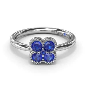 Best Fana Magnolia Milgrain Sapphire Ring
