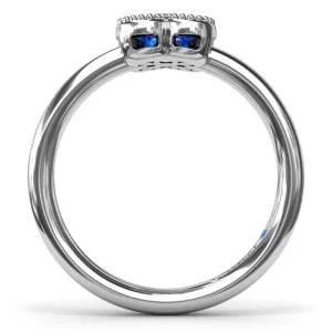 Best Fana Magnolia Milgrain Sapphire Ring