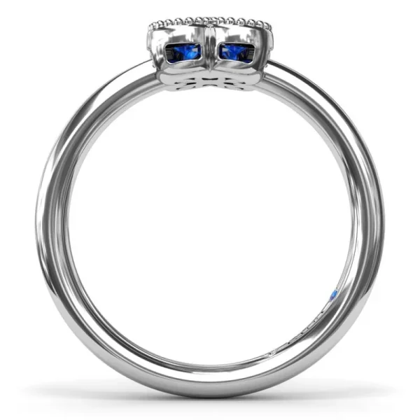 Best Fana Magnolia Milgrain Sapphire Ring