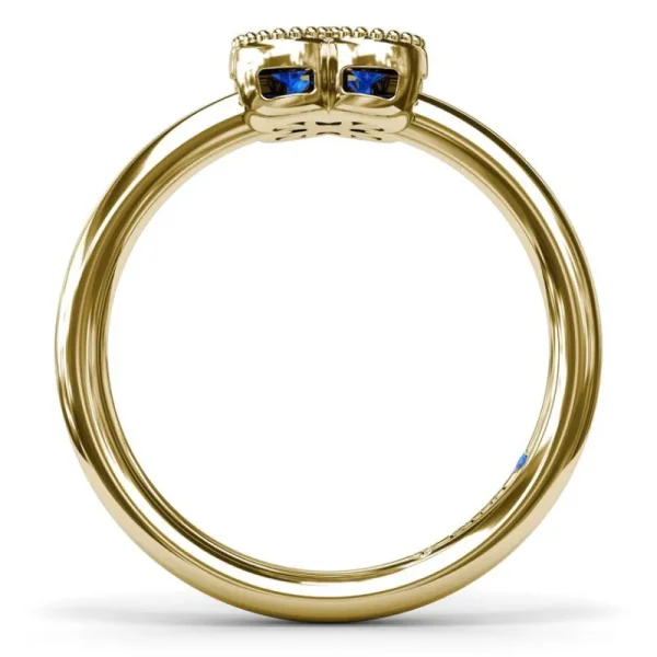 Best Fana Magnolia Milgrain Sapphire Ring