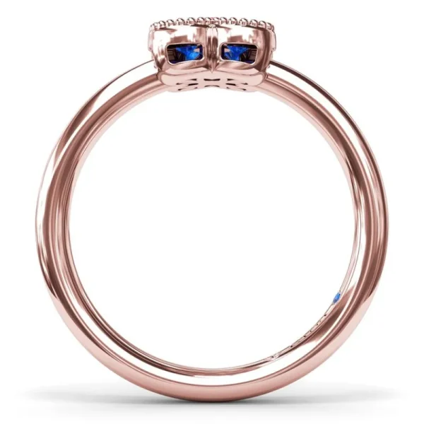 Best Fana Magnolia Milgrain Sapphire Ring