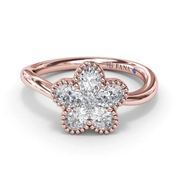 New Fana Magnolia Wave Diamond Ring