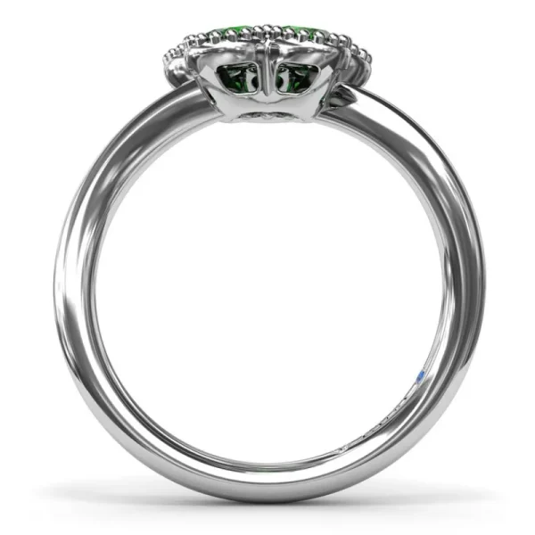 New Fana Magnolia Wave Emerald Ring