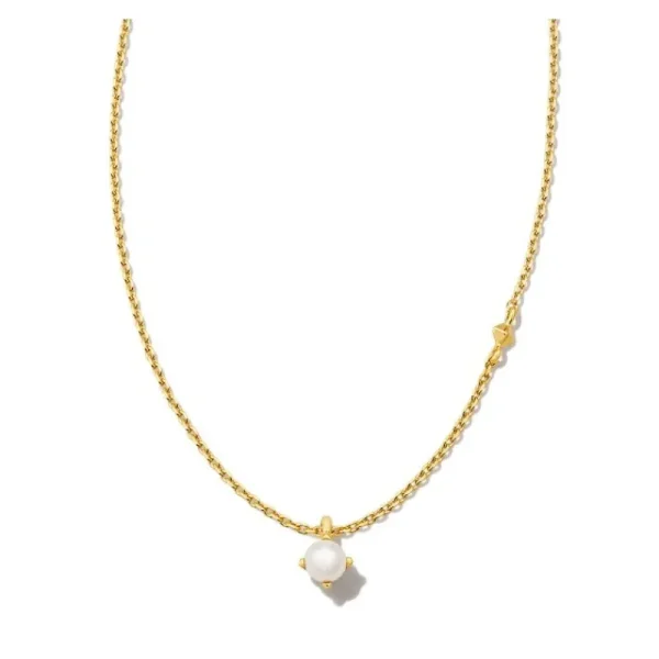 Best Kendra Scott Maisie Pendant Necklace in White Pearl